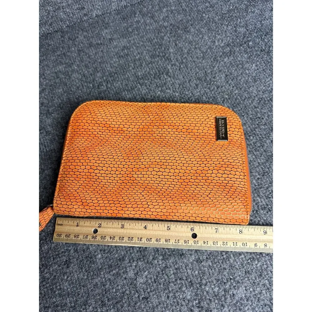 Stephanie Johnson Havana Julianna jewelry case orange zip around
